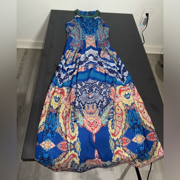 Anthropologie Ranna Gill Boteh Maxi Dress Paisley - Picture 4 of 10